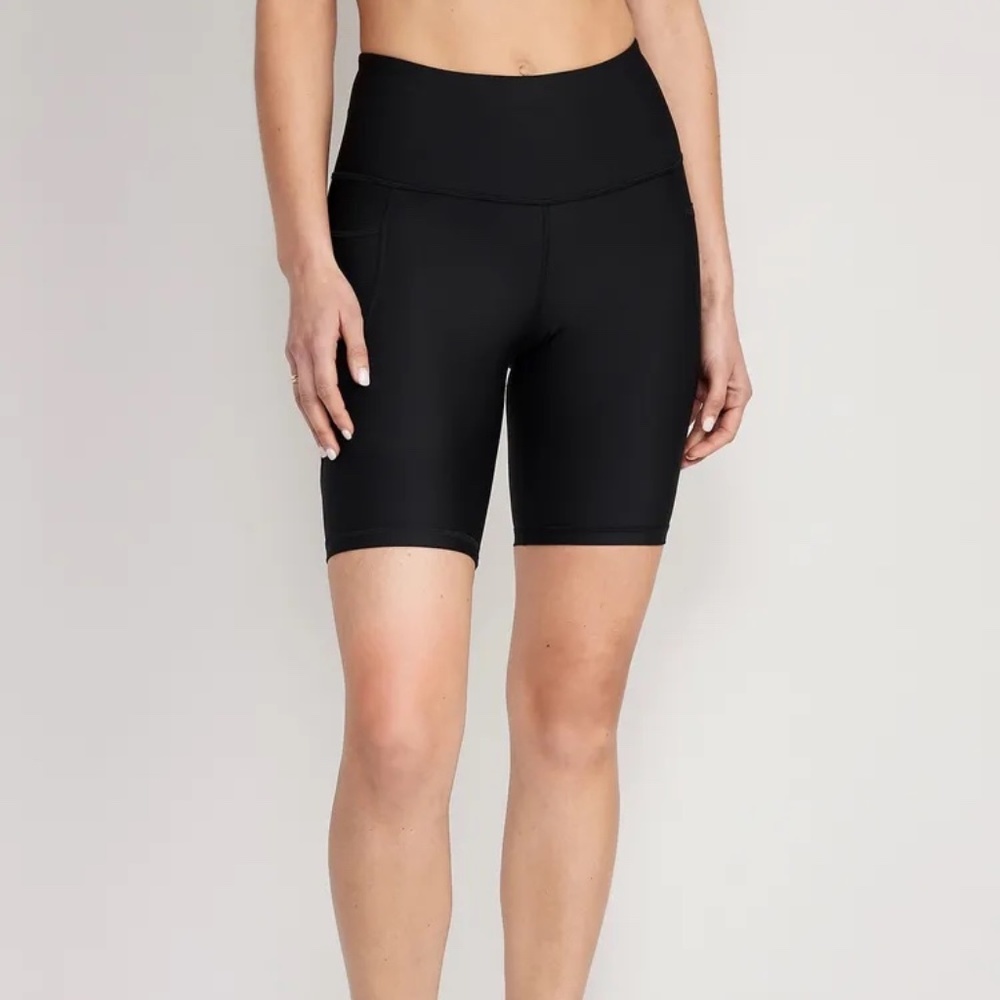 High-Waisted PowerSoft Biker Shorts for Women -- 8-inch inseam